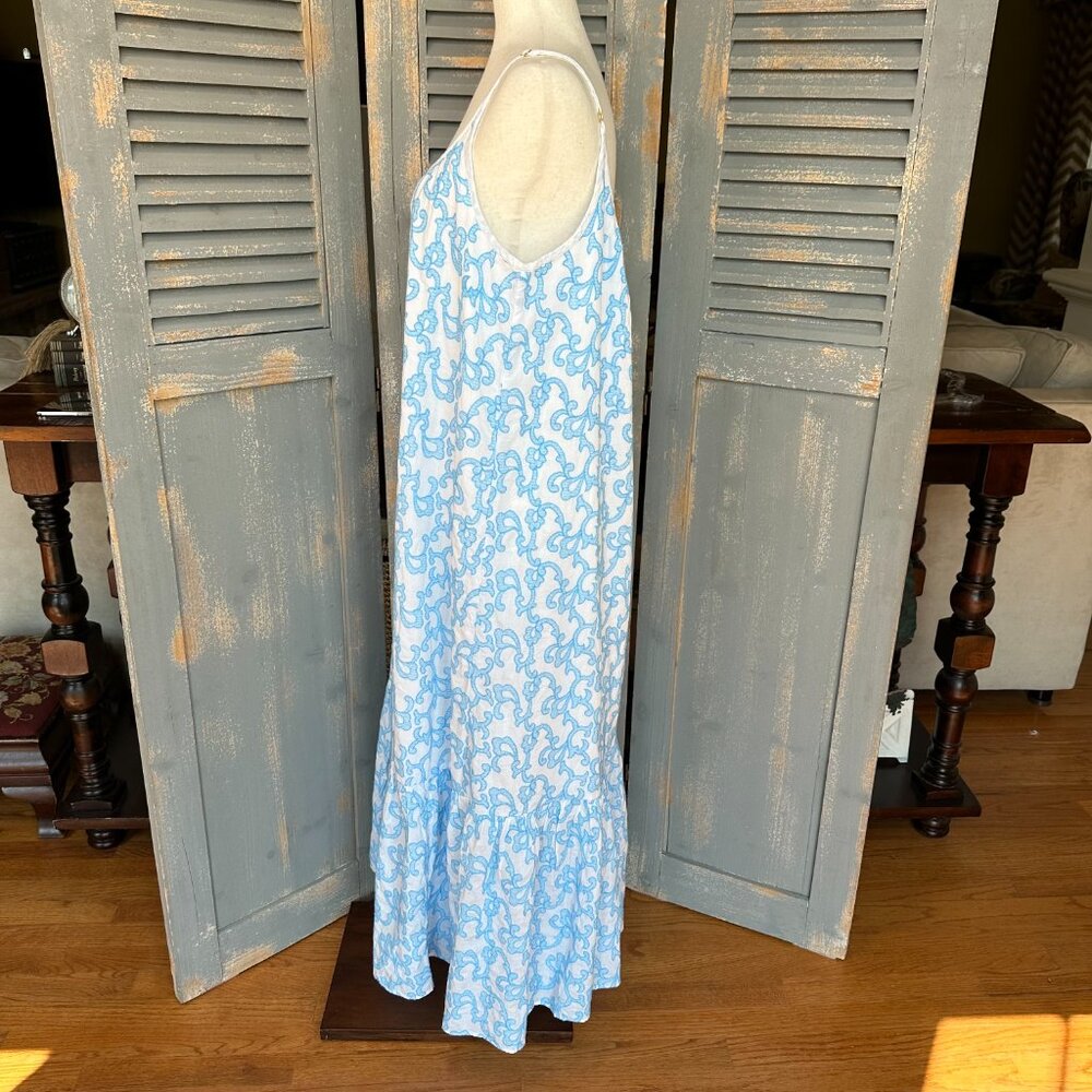 Lilly Pulitzer Amerie Embroidered Midi Dress Flamingle Sz XL - Picture 5 of 14